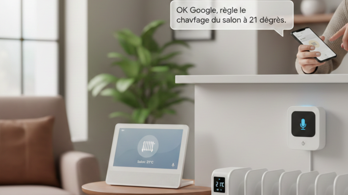 google home chauffage connecté