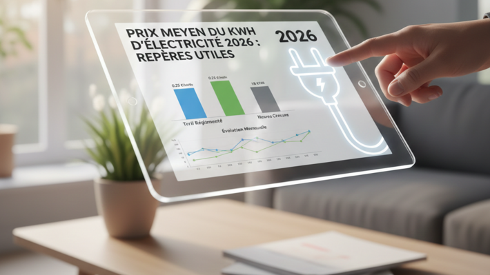 Prix moyen du kWh d’électricité 2026 : repères utiles pour comparer