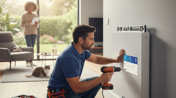 installation radiateur connecté